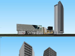 綜合體綠地嘉興總部規劃 建筑SU模型設計與BIM技術開發的融合創新